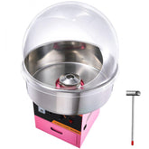 Electric Cotton Candy Machine, 1000W Candy Floss Maker, Commercial Cotton Candy Machine with Stainless Steel Bowl, Sugar Scoop, and Cover, Perfect for Home Kids Birthday, Family Party Pink